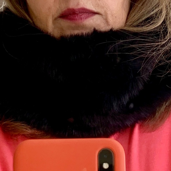 bebe Accessories - Bebe Faux Fur Collar – Black
